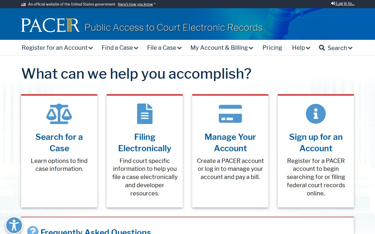 PACER route for federal Dent County criminal court records